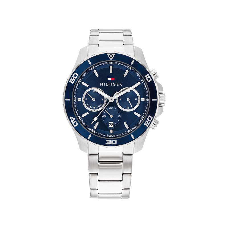 Montre TOMMY HILFIGER jordan homme bracelet acier inoxydable gris - vue 1