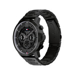 Montre TOMMY HILFIGER luca homme bracelet acier inoxydable noir - vue 2