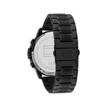 Montre TOMMY HILFIGER luca homme bracelet acier inoxydable noir - vue 3