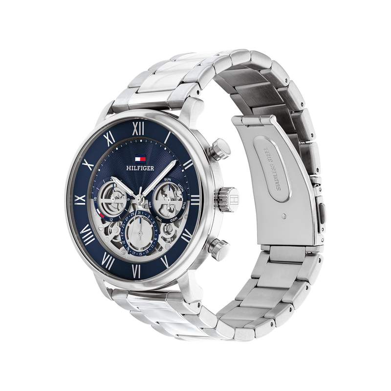 Montre TOMMY HILFIGER legend homme bracelet acier inoxydable gris - vue 2