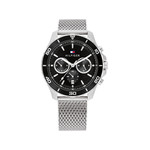 Montre TOMMY HILFIGER jordan homme bracelet acier inoxydable argent - vue 1
