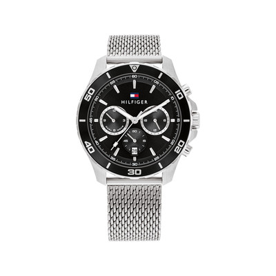 Montre TOMMY HILFIGER jordan homme bracelet acier inoxydable argent - vue 1
