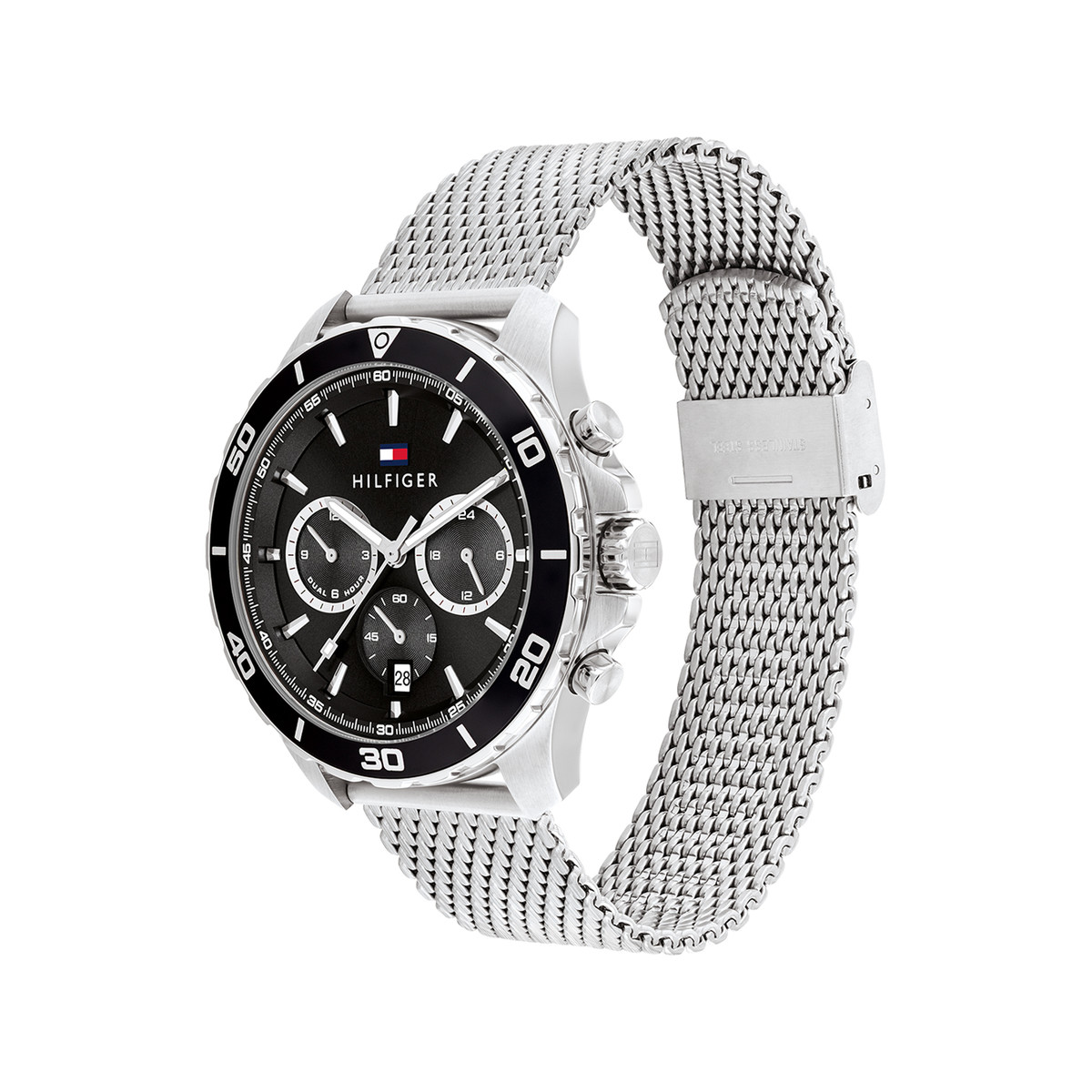 Montre TOMMY HILFIGER jordan homme bracelet acier inoxydable argent - vue 2