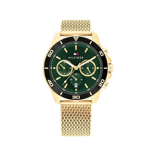 Montre TOMMY HILFIGER jordan homme bracelet acier inoxydable doré jaune