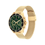 Montre TOMMY HILFIGER jordan homme bracelet acier inoxydable doré jaune - vue 2