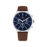 Montre TOMMY HILFIGER tyson homme bracelet cuir marron - vue 1