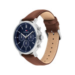Montre TOMMY HILFIGER tyson homme bracelet cuir marron - vue 2