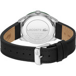 Montre LACOSTE everett homme bracelet cuir noir - vue 3