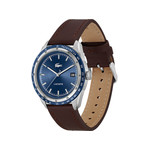 Montre LACOSTE everett homme bracelet cuir marron - vue 2