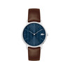 Montre LACOSTE crocorigin homme bracelet cuir marron - vue V1