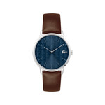 Montre LACOSTE crocorigin homme bracelet cuir marron - vue 1
