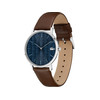 Montre LACOSTE crocorigin homme bracelet cuir marron - vue V2