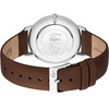 Montre LACOSTE crocorigin homme bracelet cuir marron - vue V3