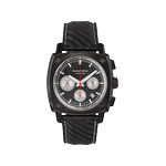 Montre HUMBERT-DROZ hd7 homme chronographe, bracelet cuir noir - vue 1