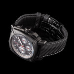 Montre HUMBERT-DROZ hd7 homme chronographe, bracelet cuir noir - vue D1