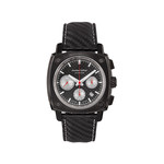 Montre HUMBERT-DROZ hd7 homme chronographe, bracelet cuir noir - vue 1