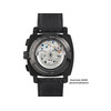 Montre HUMBERT-DROZ hd7 homme chronographe, bracelet cuir noir - vue V3