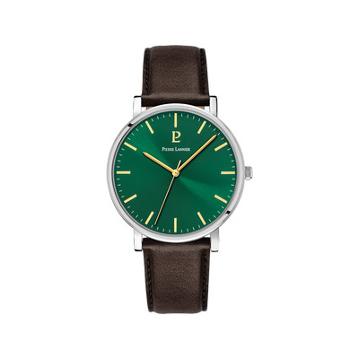 Montre PIERRE LANNIER essential homme bracelet cuir brun