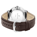 Montre PIERRE LANNIER essential homme bracelet cuir brun - vue 3