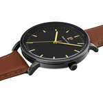 Montre PIERRE LANNIER essential homme bracelet cuir brun - vue 2
