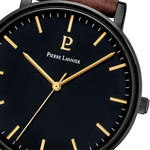 Montre PIERRE LANNIER essential homme bracelet cuir brun - vue D2