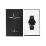 Montre PIERRE LANNIER essential homme bracelet acier noir - vue D1