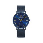 Montre PIERRE LANNIER essential homme bracelet acier bleu - vue 1