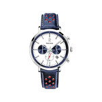 Montre PIERRE LANNIER baron homme bracelet cuir bleu - vue 1