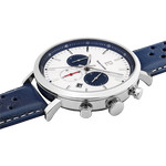Montre PIERRE LANNIER baron homme bracelet cuir bleu - vue 2