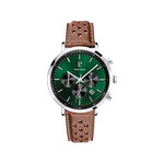 Montre PIERRE LANNIER baron homme bracelet cuir brun - vue 1