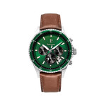 Montre PIERRE LANNIER cronos homme bracelet cuir brun - vue 1