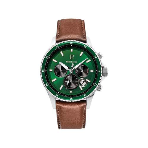 Montre PIERRE LANNIER cronos homme bracelet cuir brun