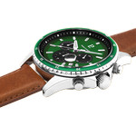 Montre PIERRE LANNIER cronos homme bracelet cuir brun - vue 2