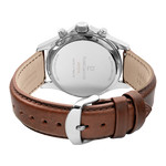 Montre PIERRE LANNIER cronos homme bracelet cuir brun - vue 3