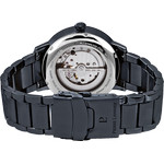 Montre PIERRE LANNIER trio homme automatique, bracelet acier bleu - vue 3