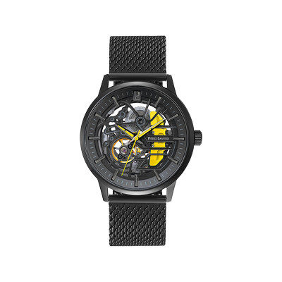 Montre PIERRE LANNIER paddock homme automatique, bracelet acier noir - vue 1