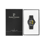 Montre PIERRE LANNIER paddock homme automatique, bracelet acier noir - vue D1