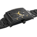 Montre PIERRE LANNIER hector homme automatique, bracelet acier noir - vue 2