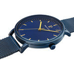 Montre PIERRE LANNIER essential homme bracelet acier bleu - vue 2