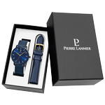 Montre PIERRE LANNIER essential homme bracelet acier bleu - vue D1