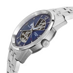 Montre LIP Himalaya Sablier homme automatique cadran bleu bracelet acier boitier acier inoxydable 40mm - vue D2