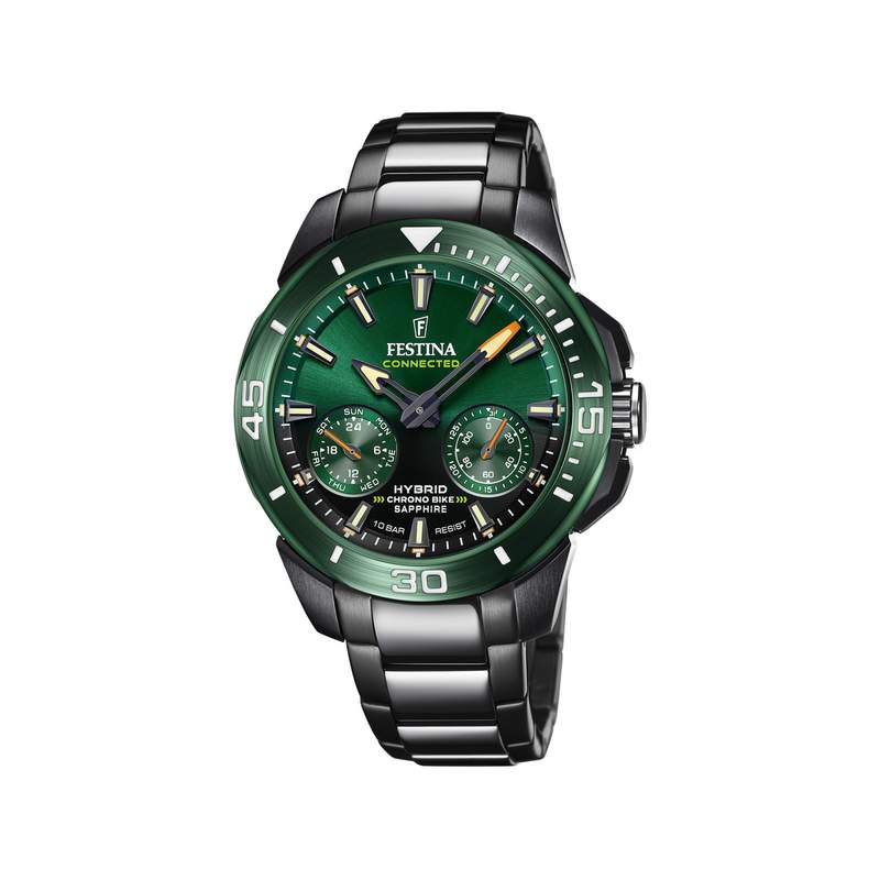 Montre FESTINA connected homme connecté, bracelet acier noir - vue 1