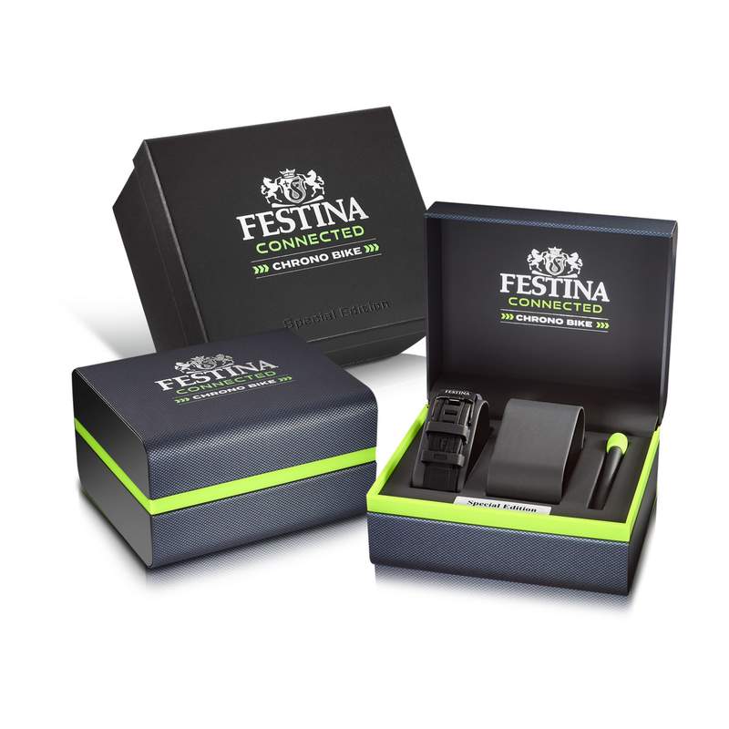 Montre FESTINA connected homme connecté, bracelet acier noir - vue D3