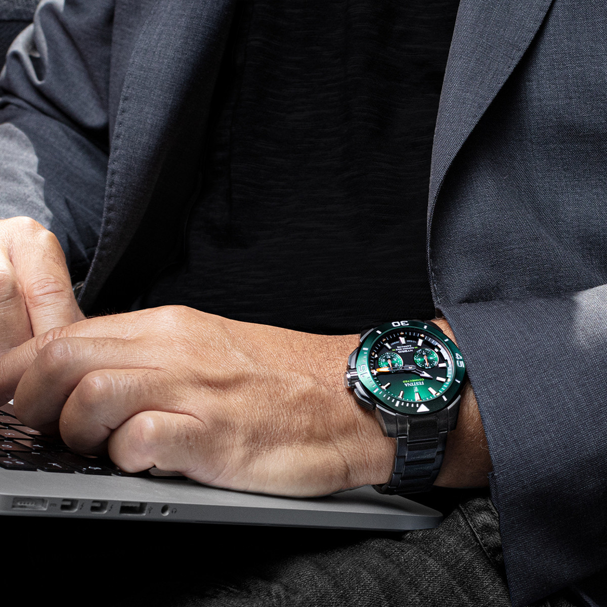 FESTINA connected herenhorloge, zwarte roestvrijstalen armband - gedragen 1 bekijken