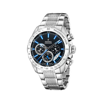FESTINA timeless chronograph men's watch, stainless steel bracelet