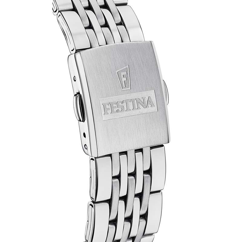 Montre FESTINA timeless chronograph homme chronographe, bracelet acier - vue D1
