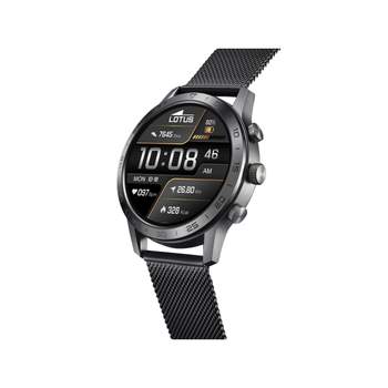 LOTUS smartwatch for men, black steel bracelet