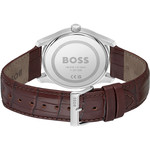 BOSS herenhorloge met bruine leren band - afbeelding 3