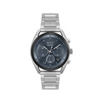 Montre BOSS sport lux homme chronographe, bracelet acier argent - vue 1