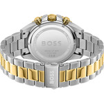 Montre BOSS athleisure homme chronographe, bracelet acier bicolore - vue 3
